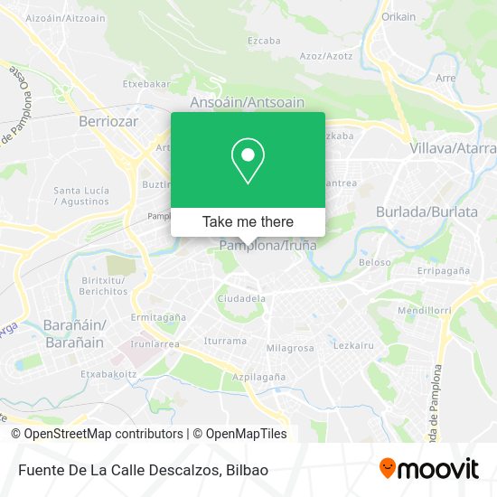 Fuente De La Calle Descalzos map