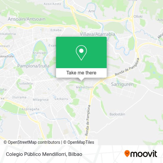 Colegio Público Mendillorri map