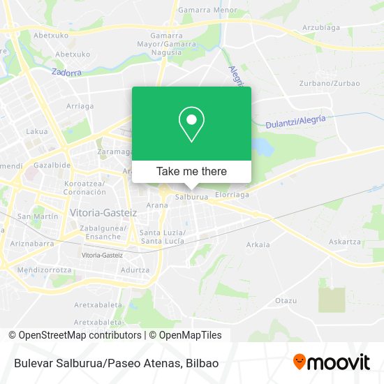 Bulevar Salburua/Paseo Atenas map
