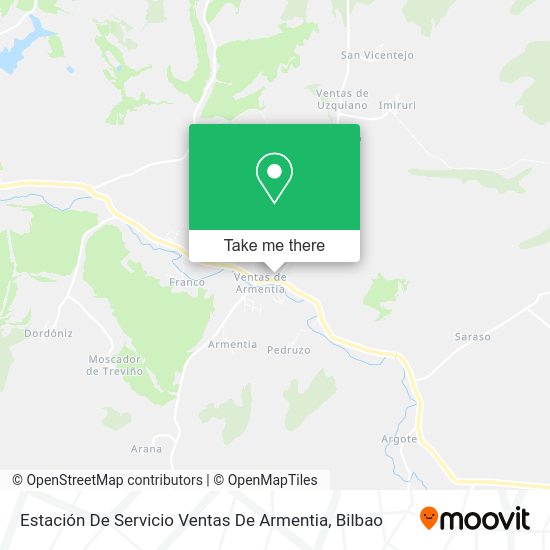 Estación De Servicio Ventas De Armentia map