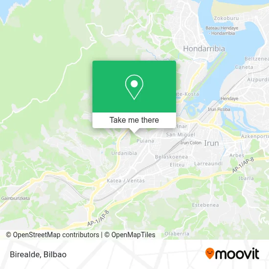 Birealde map
