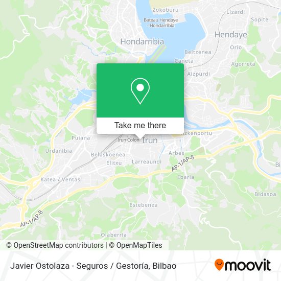 Javier Ostolaza - Seguros / Gestoría map