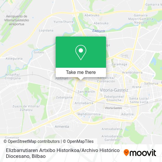 Elizbarrutiaren Artxibo Historikoa / Archivo Histórico Diocesano map