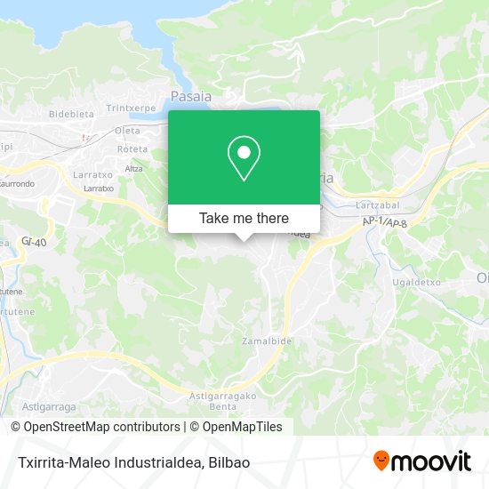 Txirrita-Maleo Industrialdea map