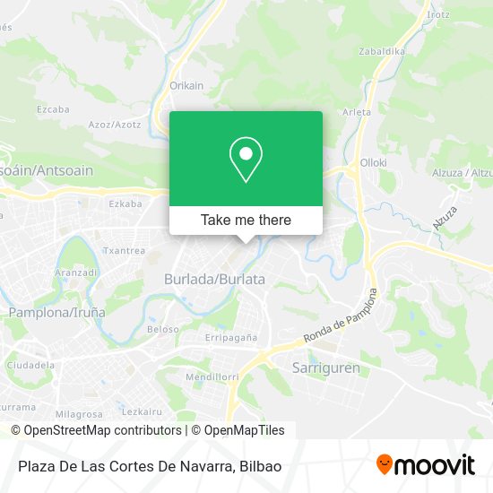 Plaza De Las Cortes De Navarra map