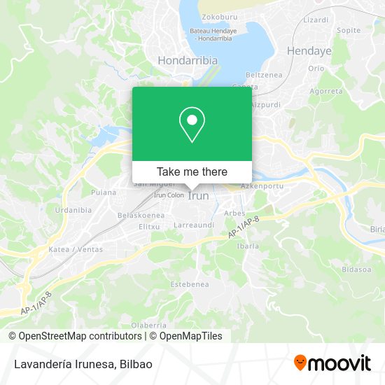 Lavandería Irunesa map