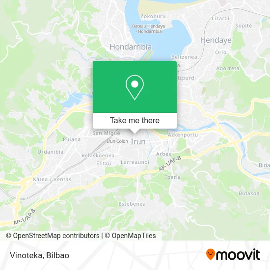mapa Vinoteka