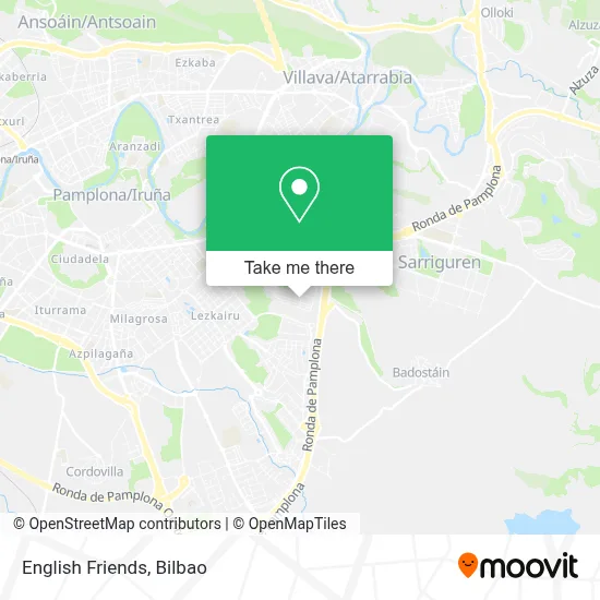 English Friends map