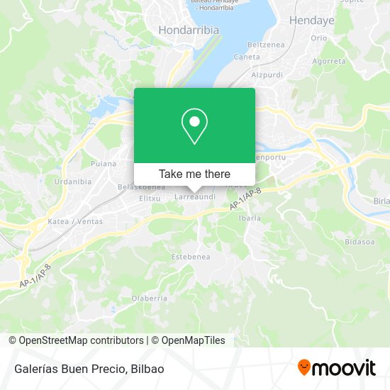 Galerías Buen Precio map