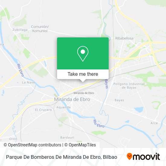 Parque De Bomberos De Miranda De Ebro map