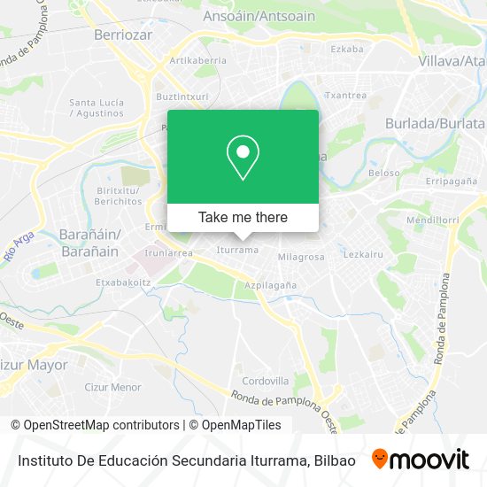 Instituto De Educación Secundaria Iturrama map