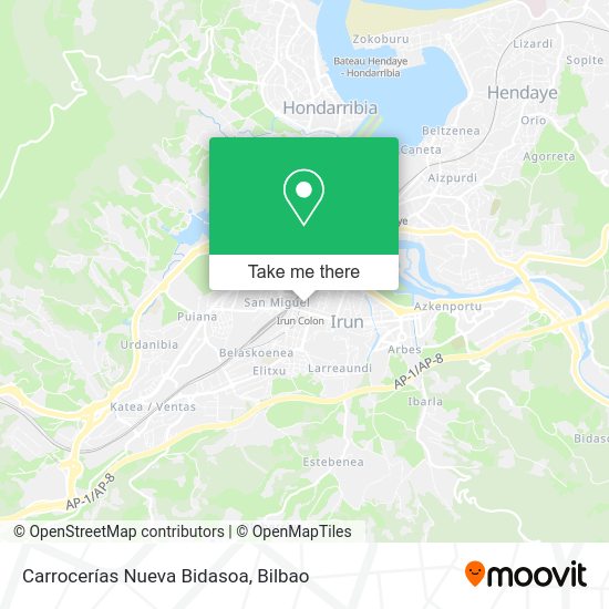 Carrocerías Nueva Bidasoa map