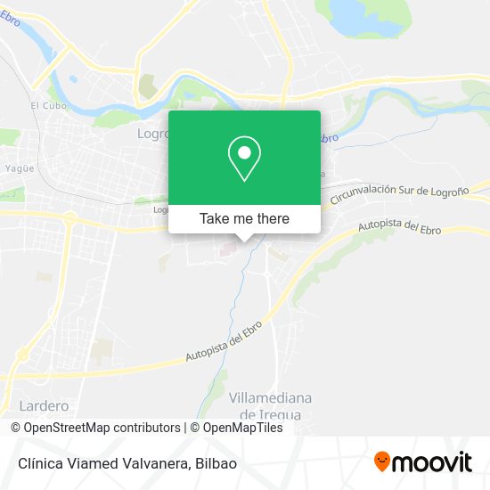 Clínica Viamed Valvanera map