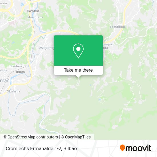 Cromlechs Ermañalde 1-2 map