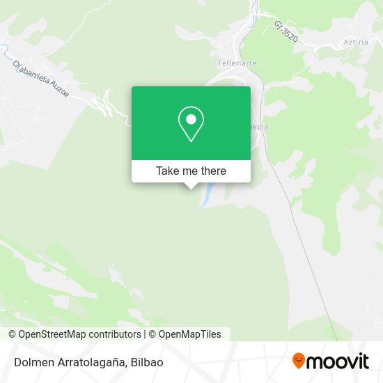 Dolmen Arratolagaña map