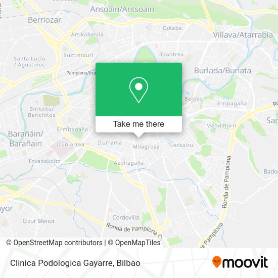 Clinica Podologica Gayarre map