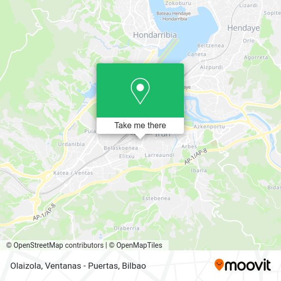 Olaizola, Ventanas - Puertas map