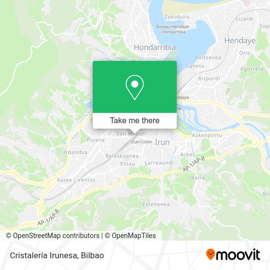 Cristalería Irunesa map