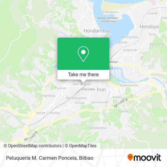 Peluquería M. Carmen Poncela map
