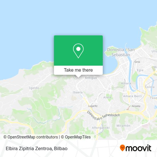 Elbira Zipitria Zentroa map