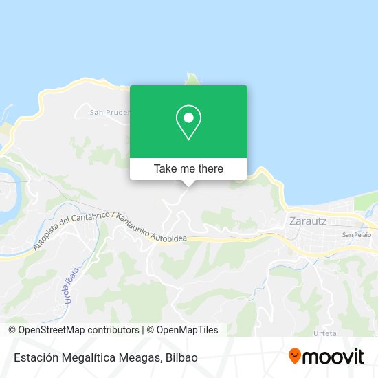 Estación Megalítica Meagas map