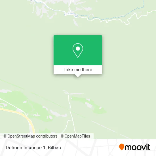 Dolmen Intxuspe 1 map
