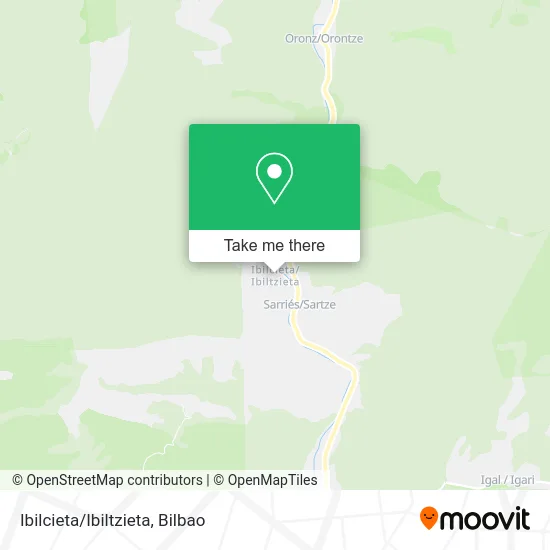 mapa Ibilcieta/Ibiltzieta