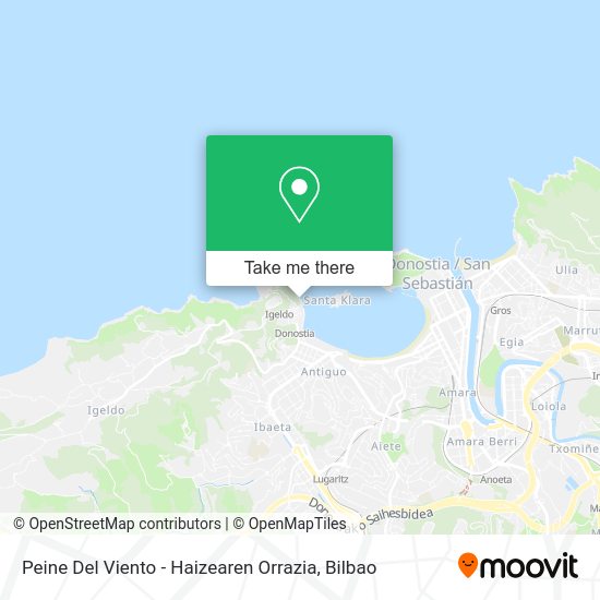 Peine Del Viento - Haizearen Orrazia map