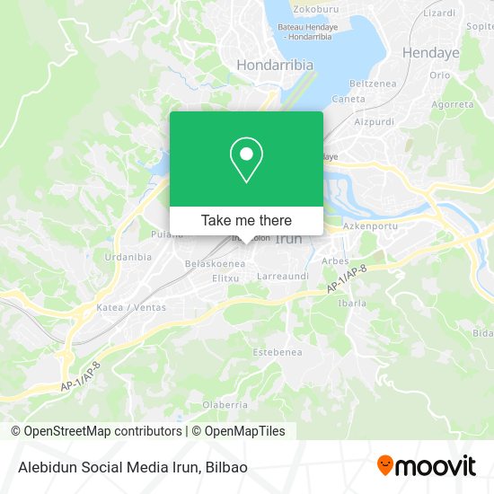 Alebidun Social Media Irun map