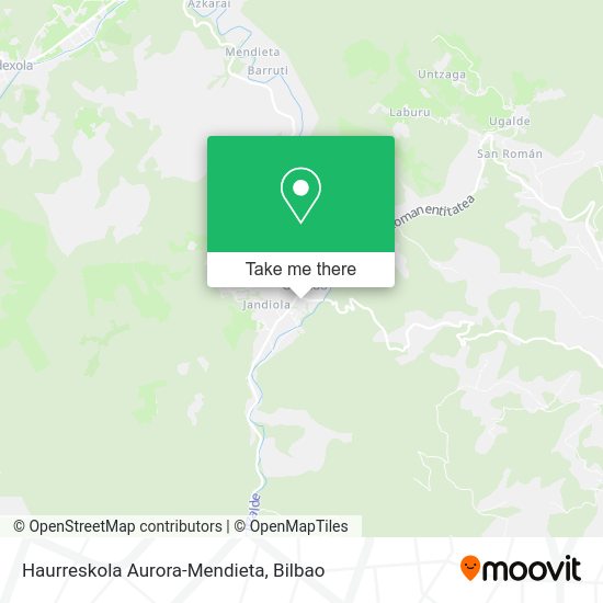 Haurreskola Aurora-Mendieta map