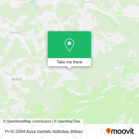 Pr-Gi 2004 Ausa Gaztelu Ibilbidea map