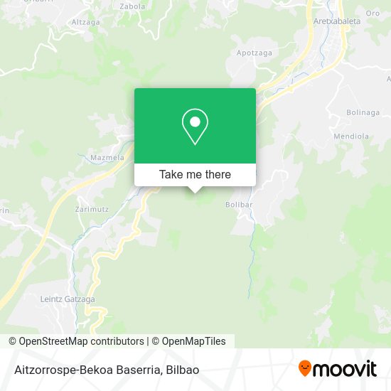 Aitzorrospe-Bekoa Baserria map