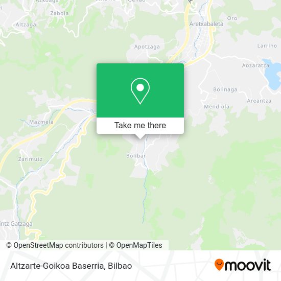 Altzarte-Goikoa Baserria map