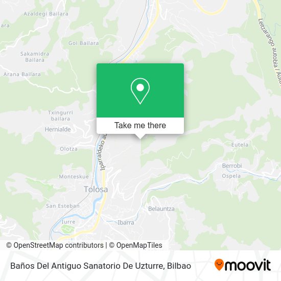 Baños Del Antiguo Sanatorio De Uzturre map