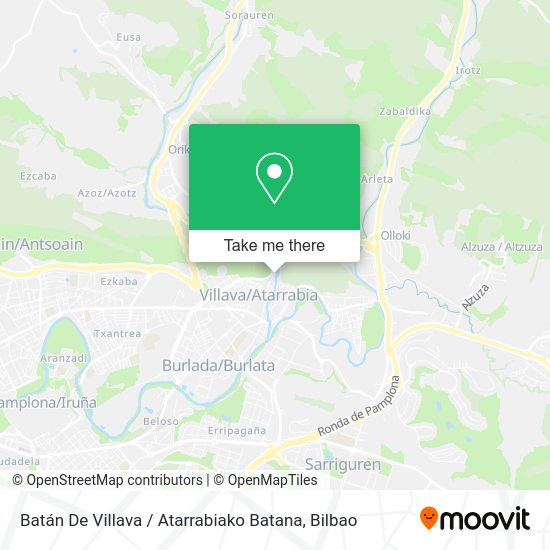 Batán De Villava / Atarrabiako Batana map