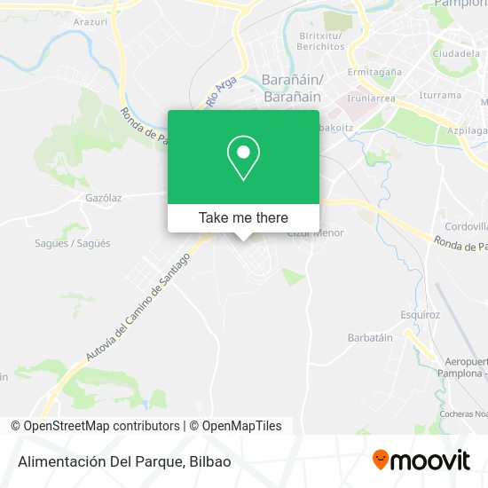 Alimentación Del Parque map