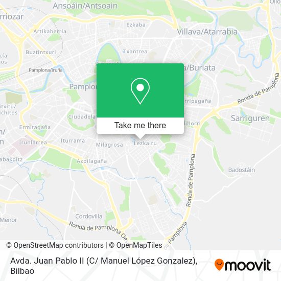 Avda. Juan Pablo II (C/ Manuel López Gonzalez) map