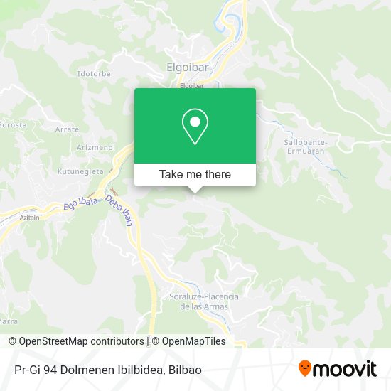Pr-Gi 94 Dolmenen Ibilbidea map