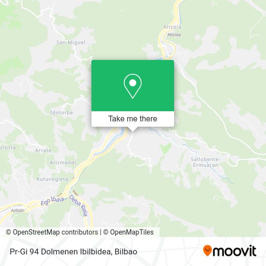 Pr-Gi 94 Dolmenen Ibilbidea map