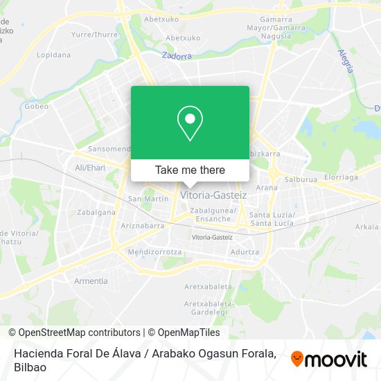 Hacienda Foral De Álava / Arabako Ogasun Forala map