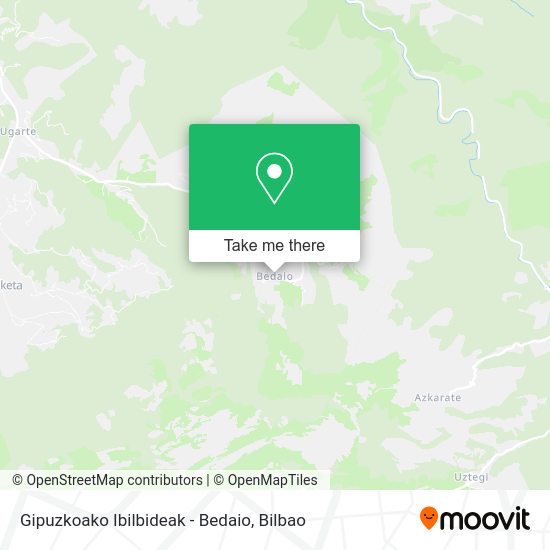 Gipuzkoako Ibilbideak - Bedaio map