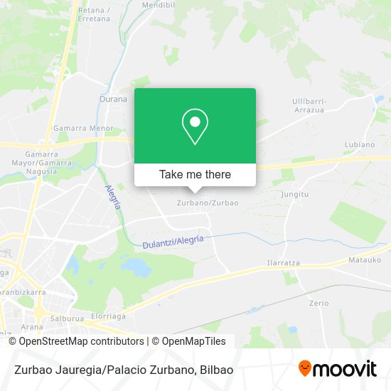 Zurbao Jauregia / Palacio Zurbano map