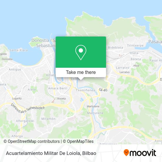 Acuartelamiento Militar De Loiola map