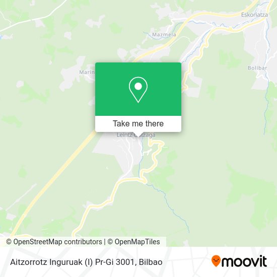 Aitzorrotz Inguruak (I) Pr-Gi 3001 map