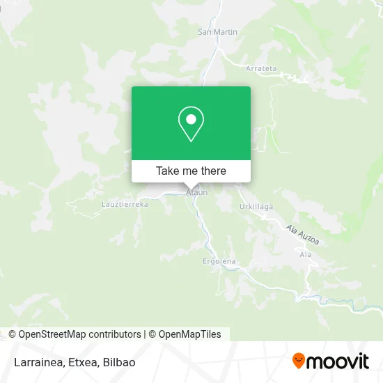 Larrainea, Etxea map