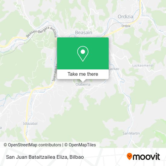 San Juan Bataitzailea Eliza map
