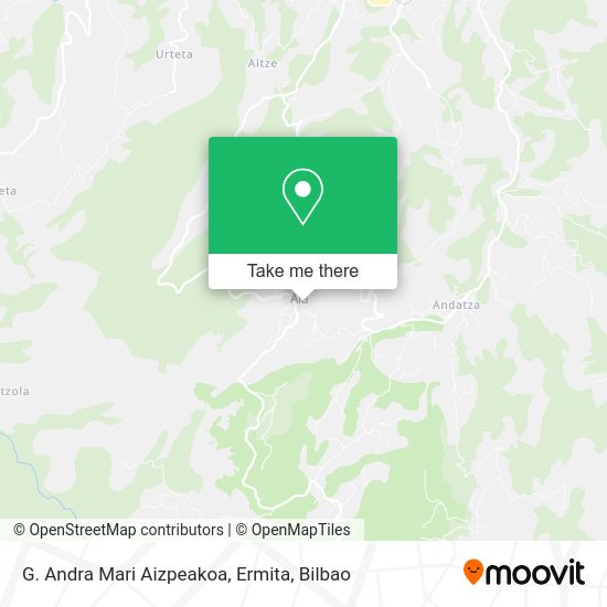 G. Andra Mari Aizpeakoa, Ermita map