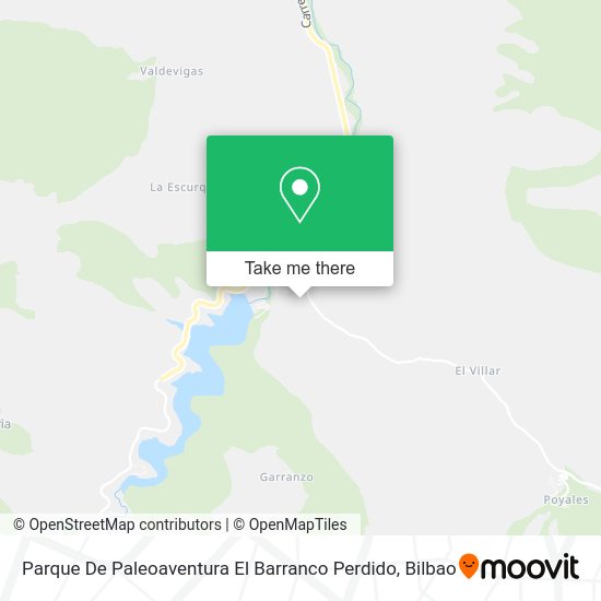 Parque De Paleoaventura El Barranco Perdido map