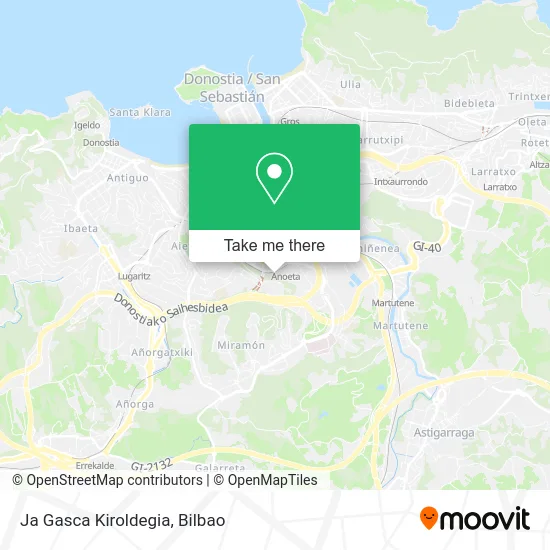 Ja Gasca Kiroldegia map