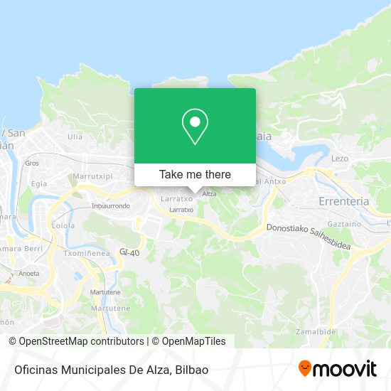 Oficinas Municipales De Alza map